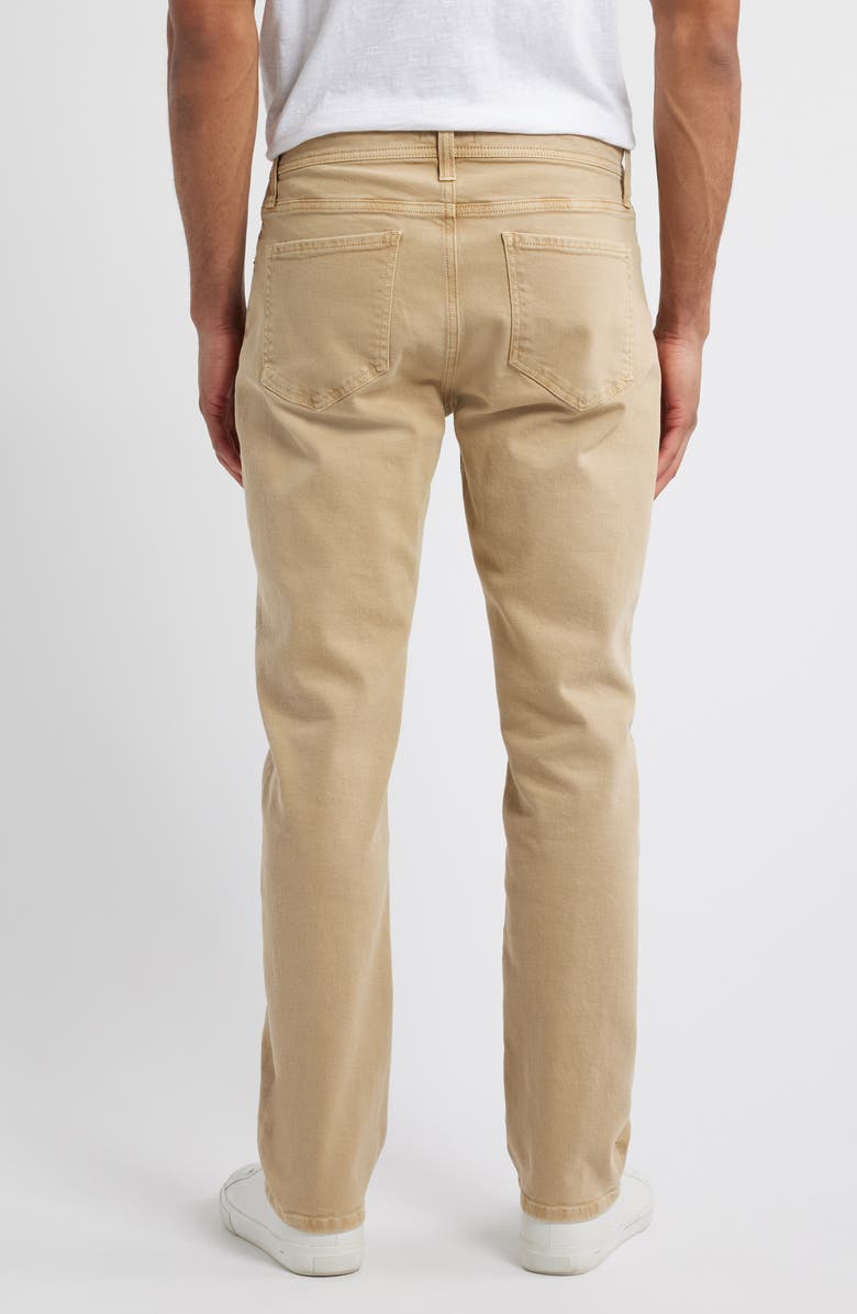 Nordstrom Straight Leg Stretch Cotton Jeans, Alternate, color, Tan Gmt Dyed