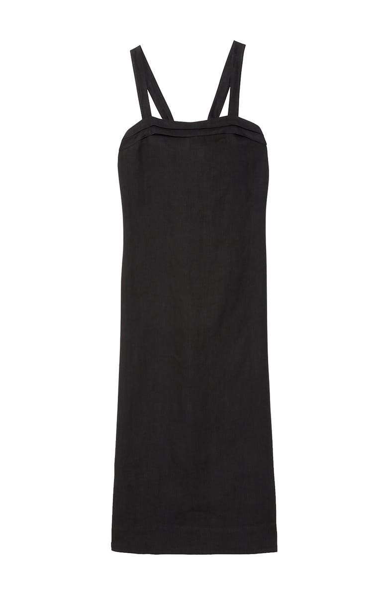 ottod'Ame Linen Long Dress, Alternate, color, Black