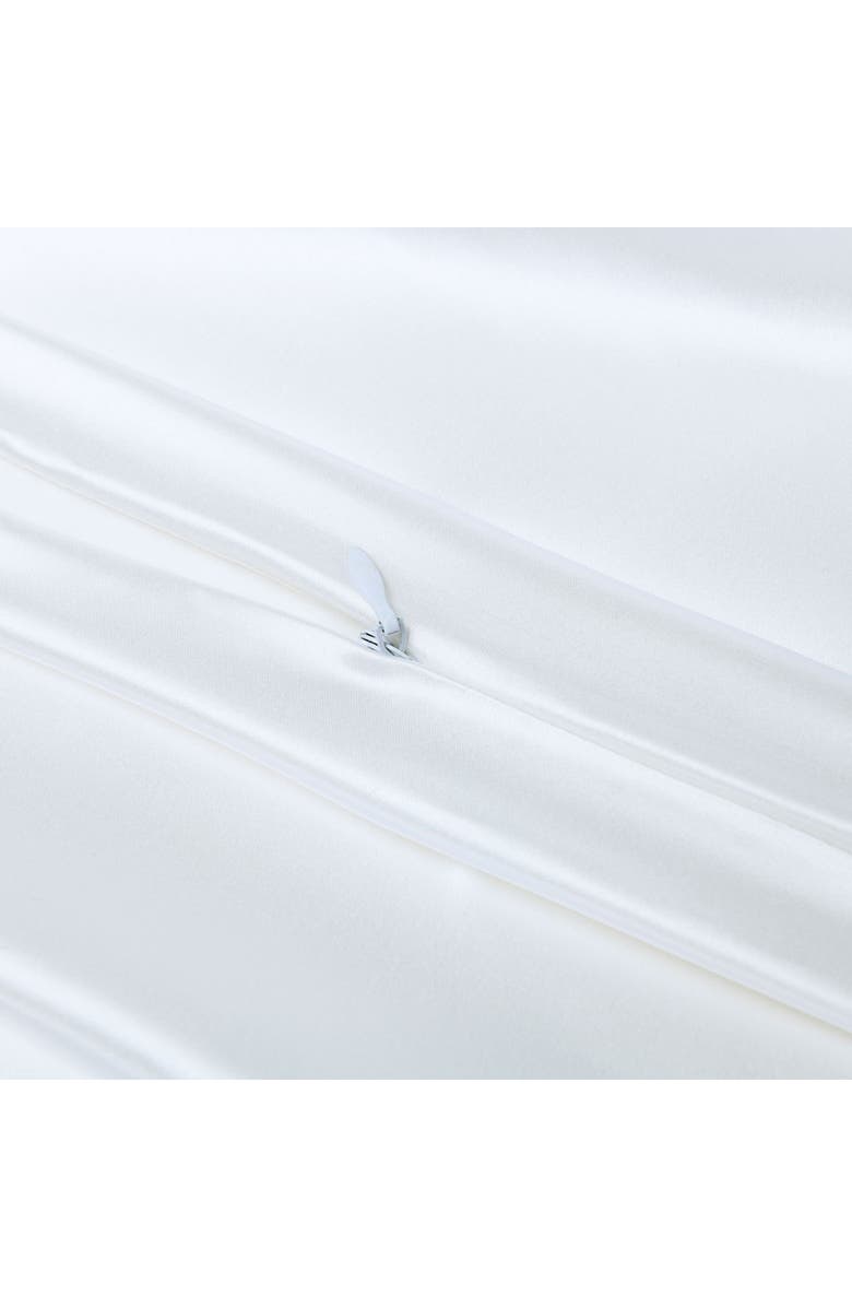 MELANGE HOME 100% Pure Mulberry Silk Pillow Case, Alternate, color, White