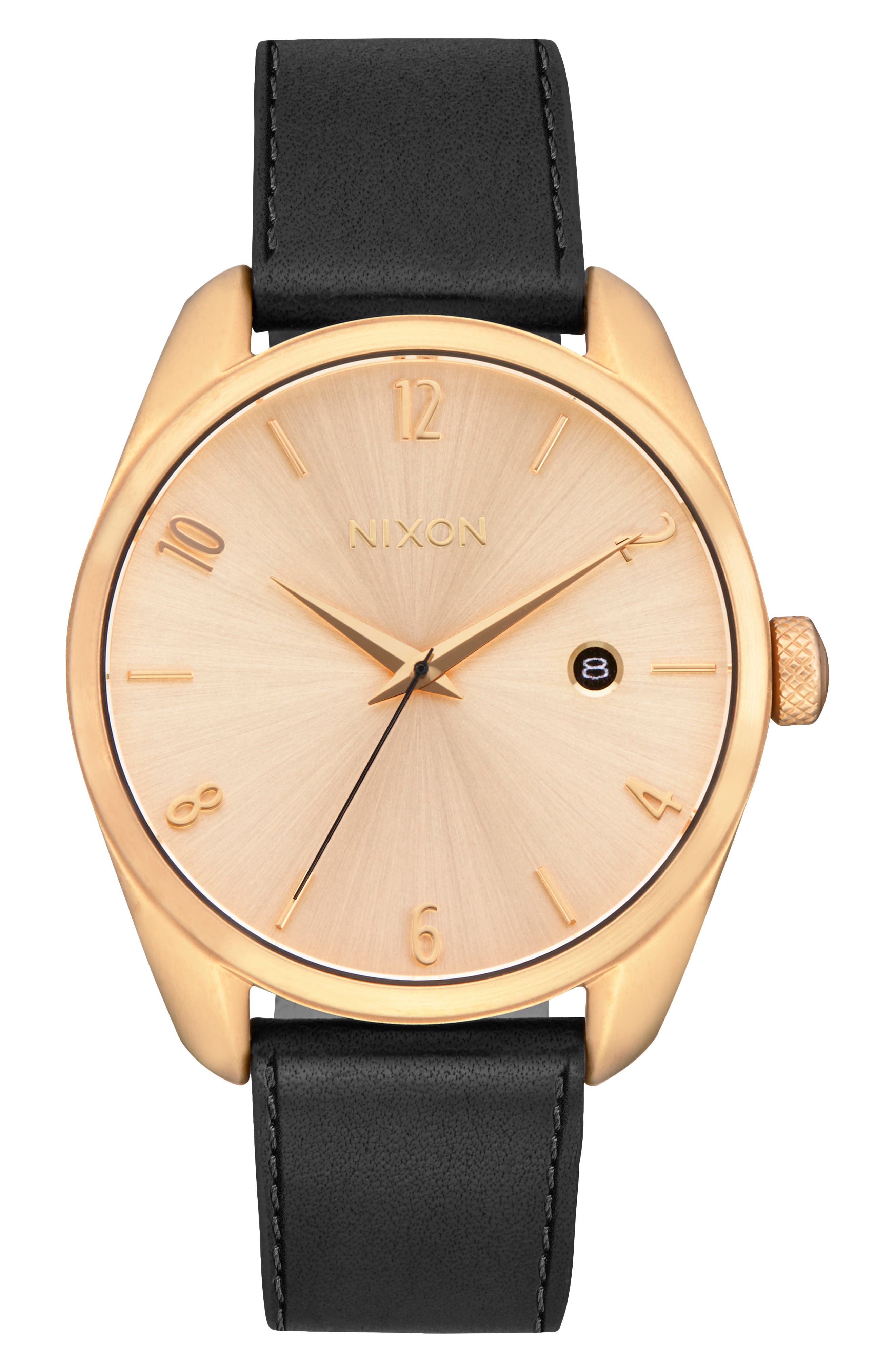 Nixon Thalia Leather Strap Watch, 38mm