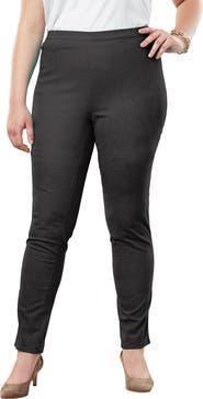 Jessica London Stretch Denim Straight-Leg Jegging