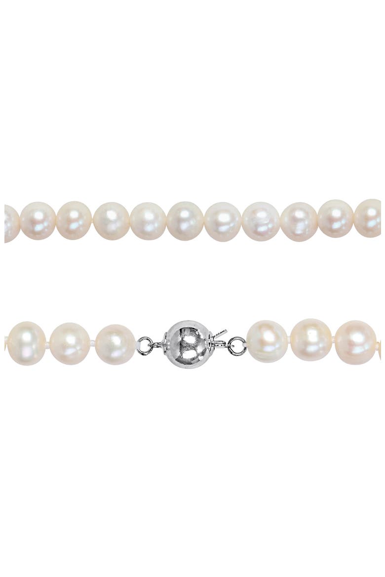 Cultured Freshwater Pearl Necklace & Bracelet Set, Alternate, color, PEARL