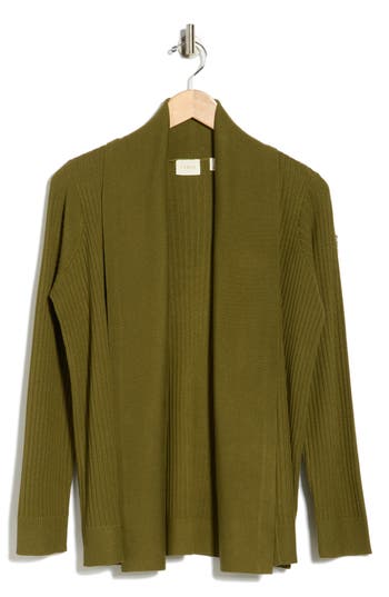 Cyrus Open Cardigan In Green