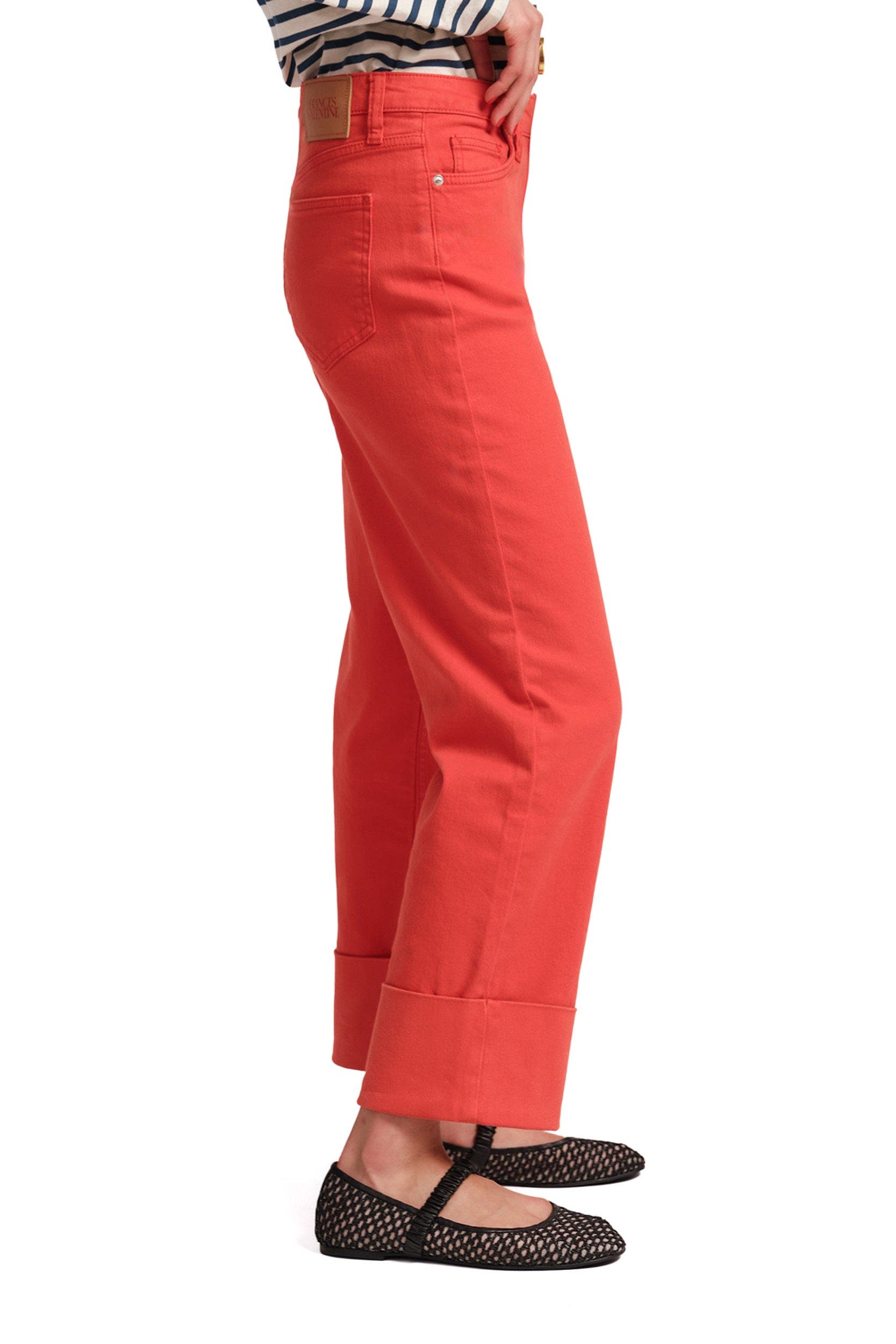 Smarty Cuffed Jeans Solid Denim - image 4