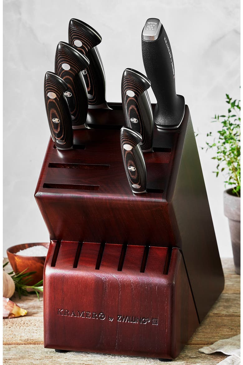 Kramer Euroline 7-Piece Knife Block Set, Alternate, color, BLACK