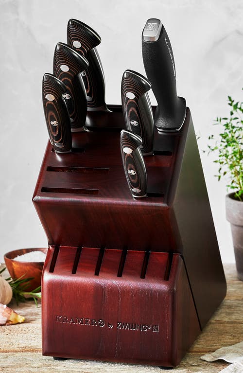 Zwilling Kramer Euroline 7-piece Knife Block Set In Black