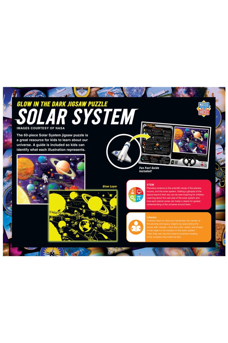 Solar System 60 Piece Glow Puzzle, Alternate, color, Multicolor