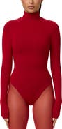 Naked Wardrobe Butter Turtleneck Long Sleeve Bodysuit