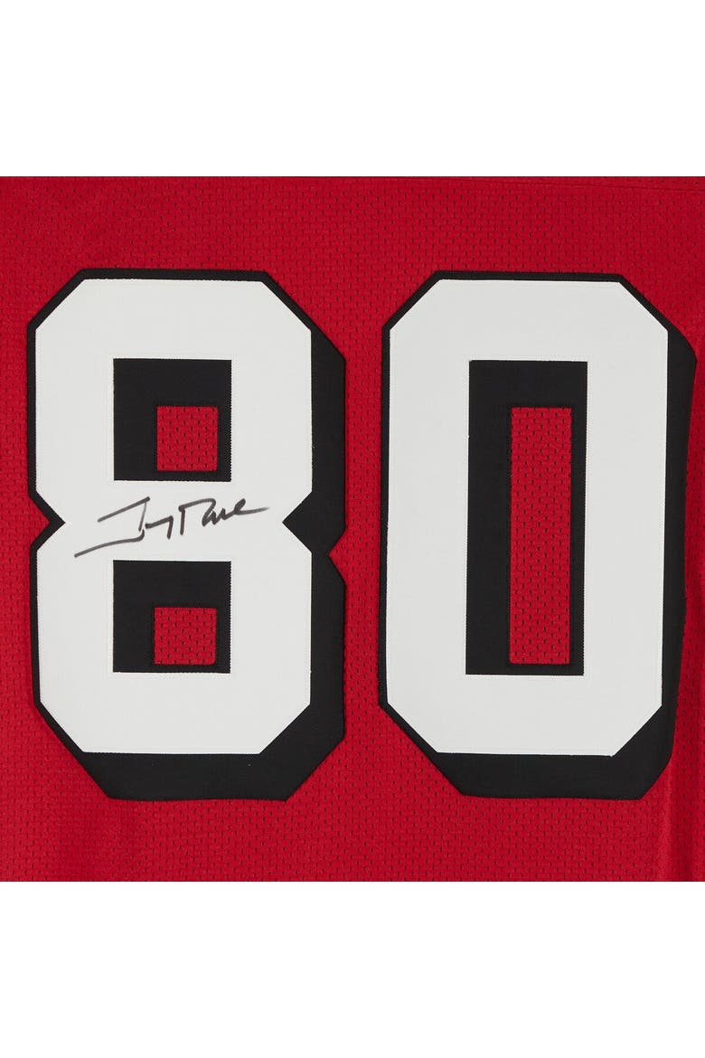 Jerry Rice San Francisco 49ers Autographed Red Mitchell & Ness Authentic Jersey, Alternate, color, Red