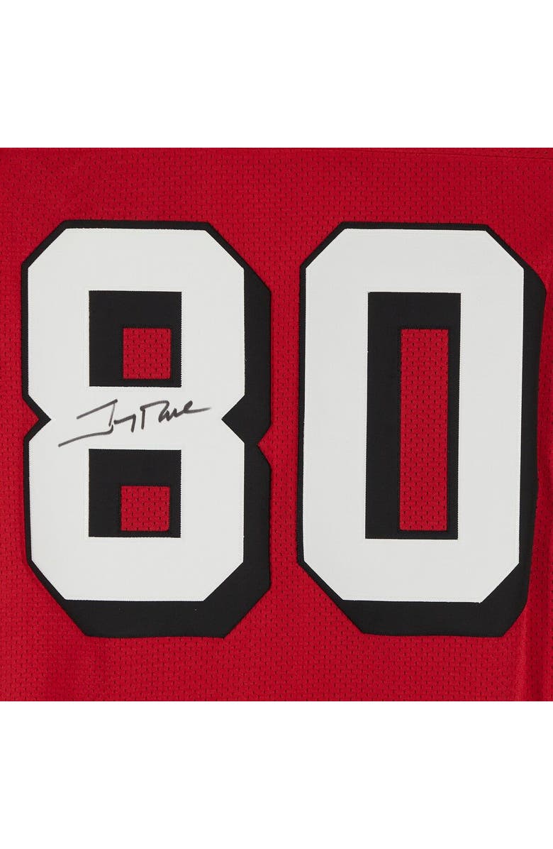 FANATICS AUTHENTIC Jerry Rice San Francisco 49ers Autographed Red Mitchell & Ness Authentic Jersey, Alternate, color,