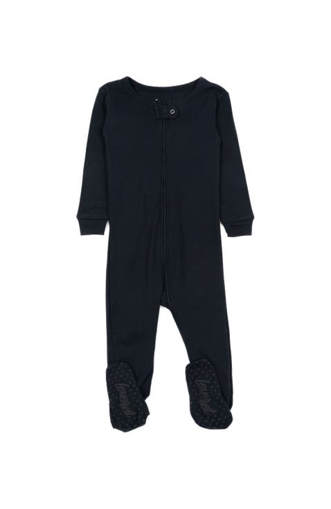 Footed Solid Cotton Matching Family Pajamas (Baby)