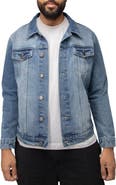 XRAY Skull Dollar Sign Patch Denim Jacket