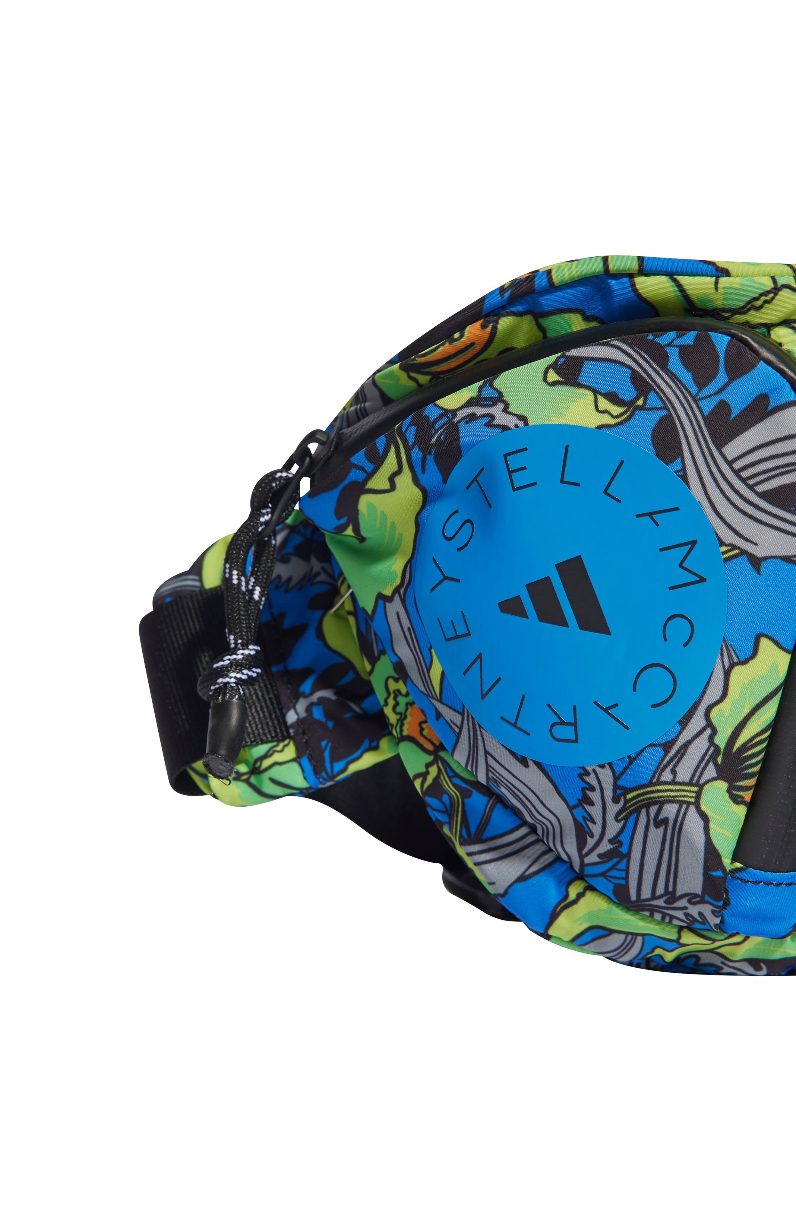 adidas by Stella McCartney Print Recycled Polyester Belt Bag, Alternate, color, 