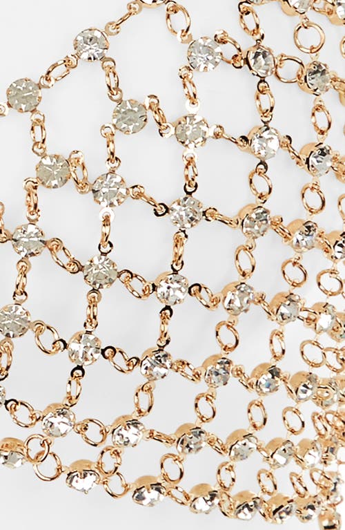 Bluebella Marli Embellished Chain Bralette In Gold/clear