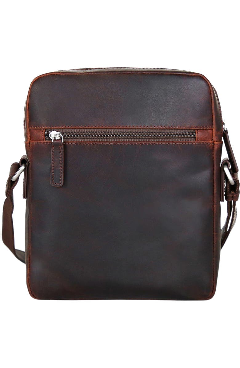 Mancini Buffalo Collection Leather Crossbody Bag, Alternate, color, Brown