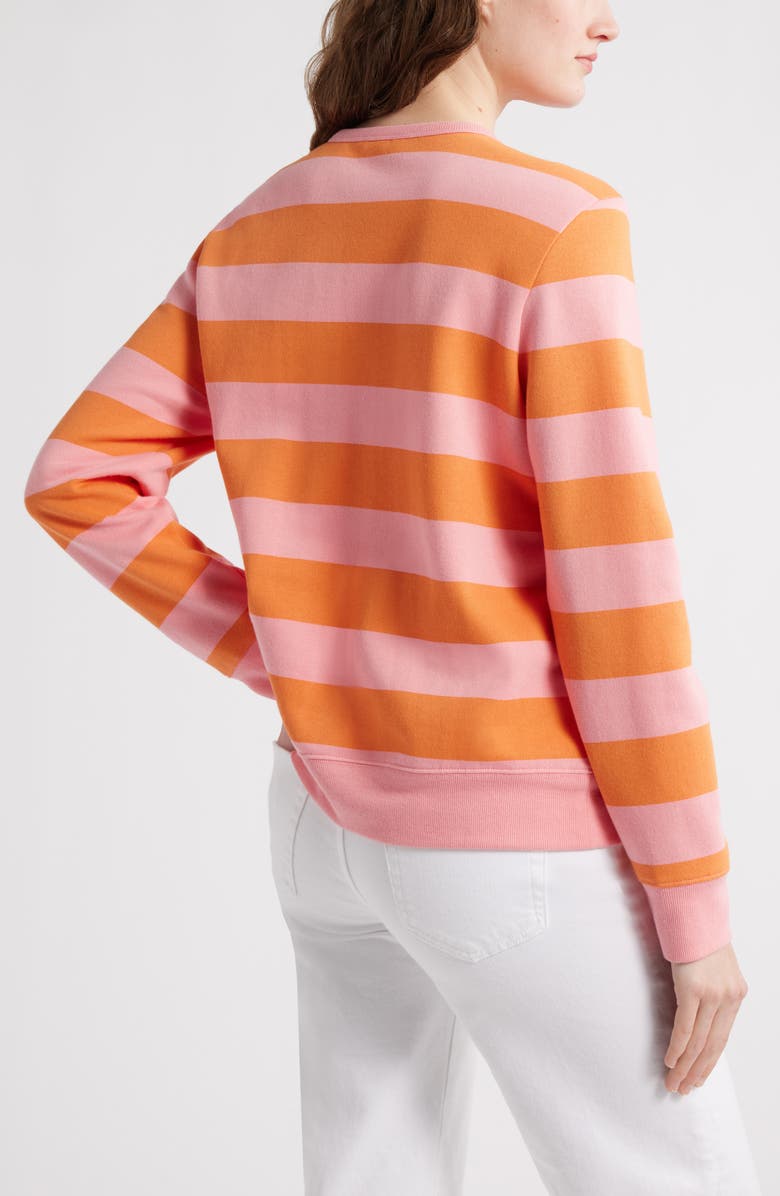 Caslon<sup>®</sup> Stripe Graphic Sweatshirt, Alternate, color,
