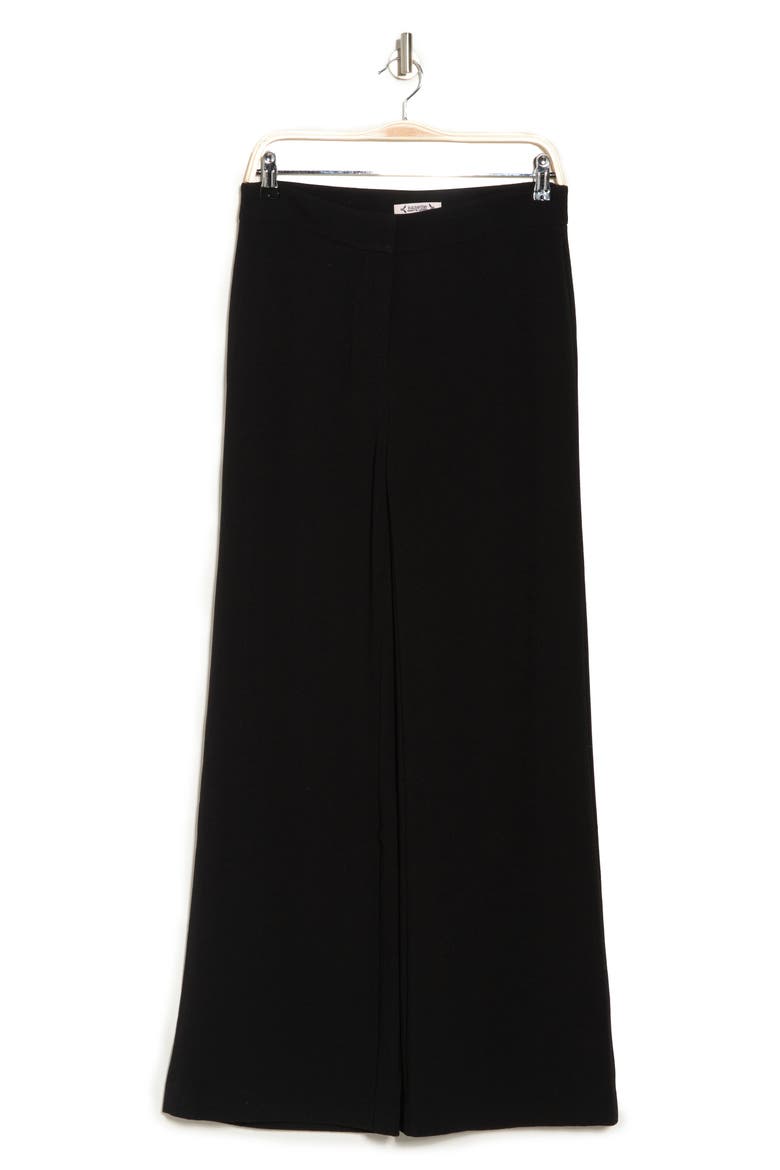 Wide Leg Crepe Pants, Alternate, color, VERY BLACK