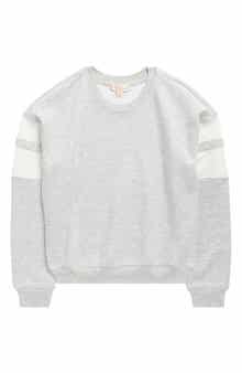 Walking on Sunshine Kids' Athlete Stripe Cloud Sweatshirt