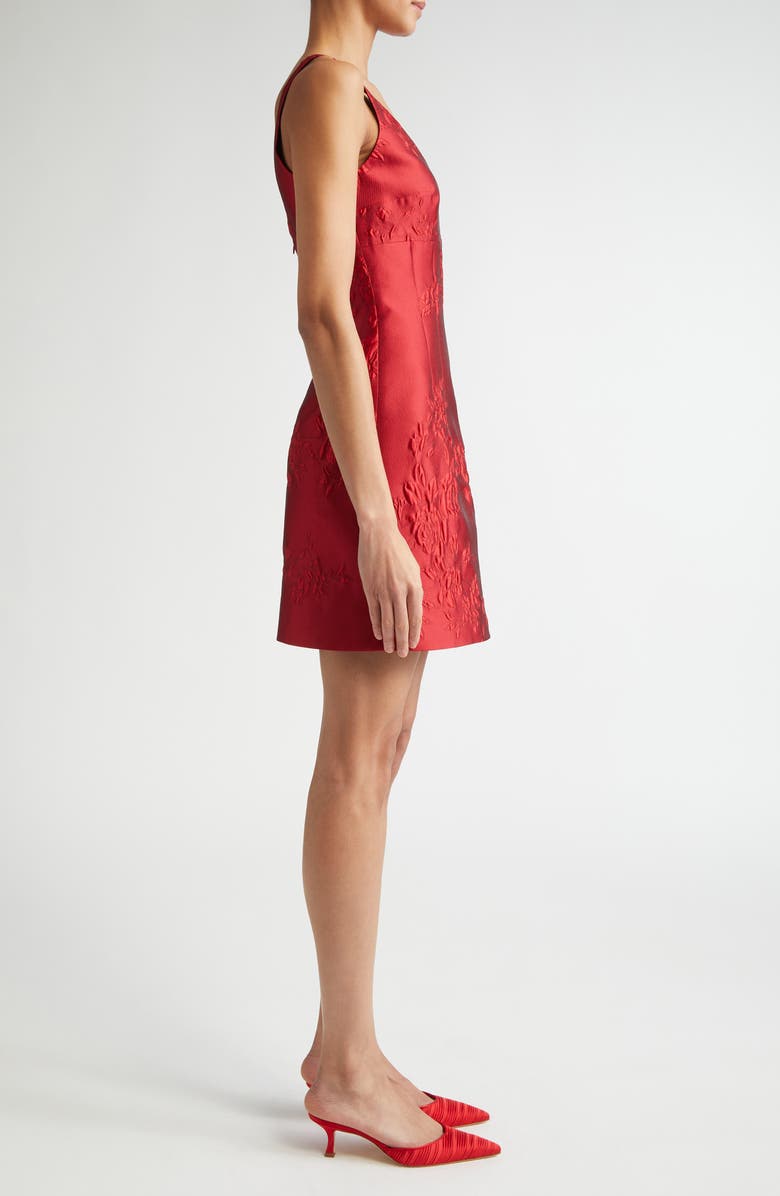 Emilia Wickstead Einna Rose Jacquard Minidress, Alternate, color,