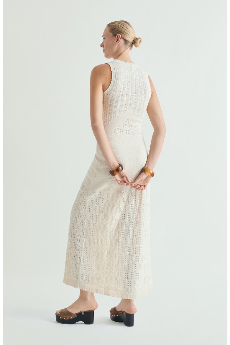 Openwork knit dress, Alternate, color, OffWhite