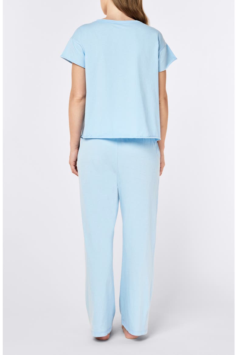 Jada Organic Cotton Pajamas, Alternate, color, BLUE BELL