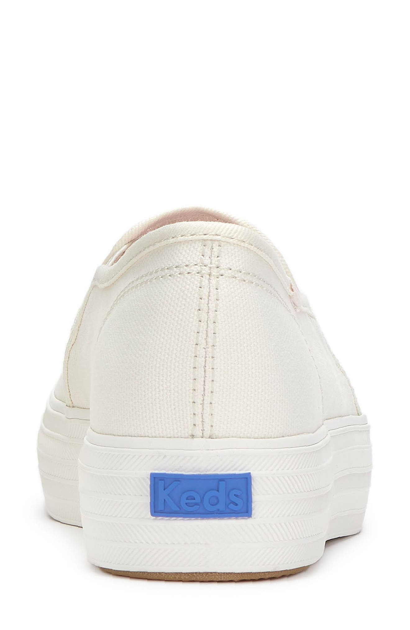 Keds<sup>®</sup> Triple Deck Slip-On Sneaker, Alternate, color, Snow White