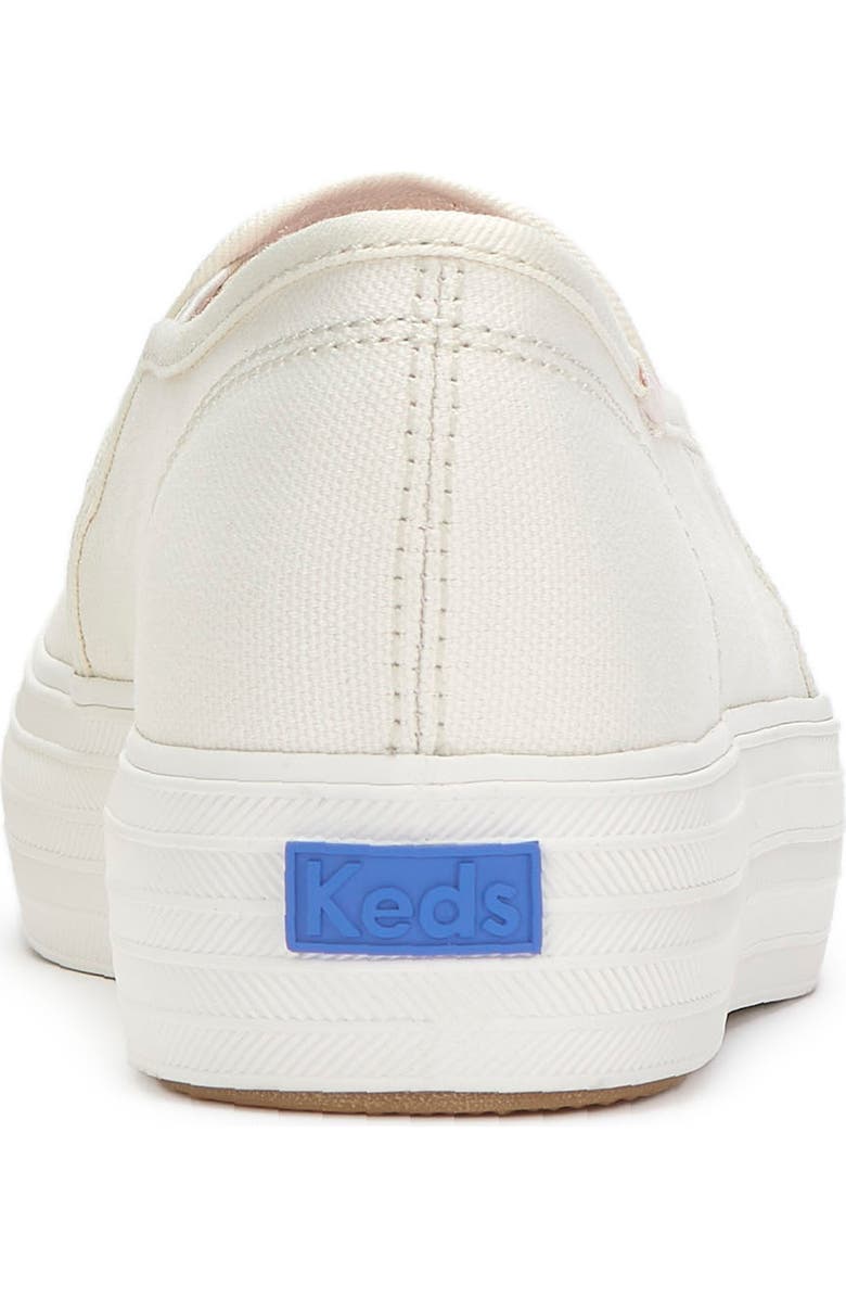 Keds<sup>®</sup> Triple Deck Slip-On Sneaker, Alternate, color, Snow White