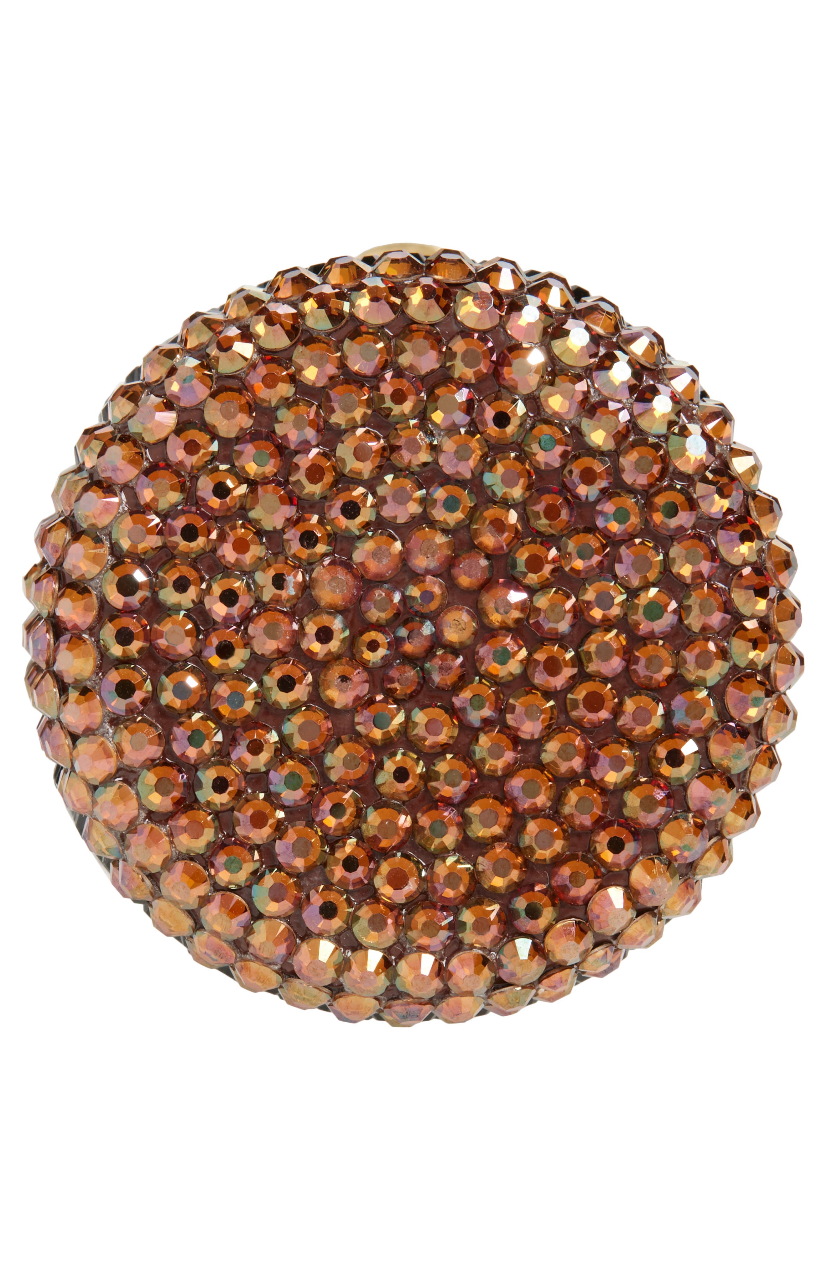 JUDITH LEIBER COUTURE Mini Crystal Bottle Pillbox, Alternate, color, Champagne Brown Mult