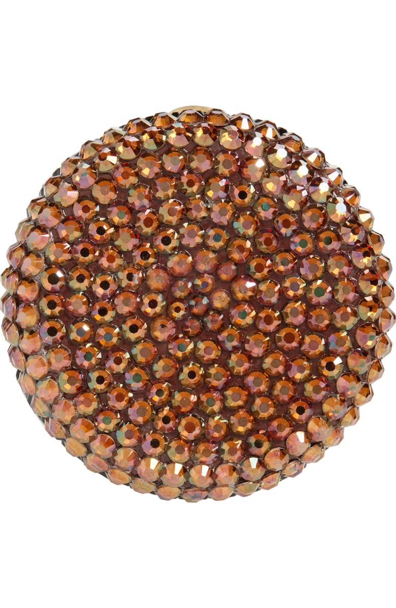 JUDITH LEIBER COUTURE Mini Crystal Bottle Pillbox, Alternate, color, Champagne Brown Mult