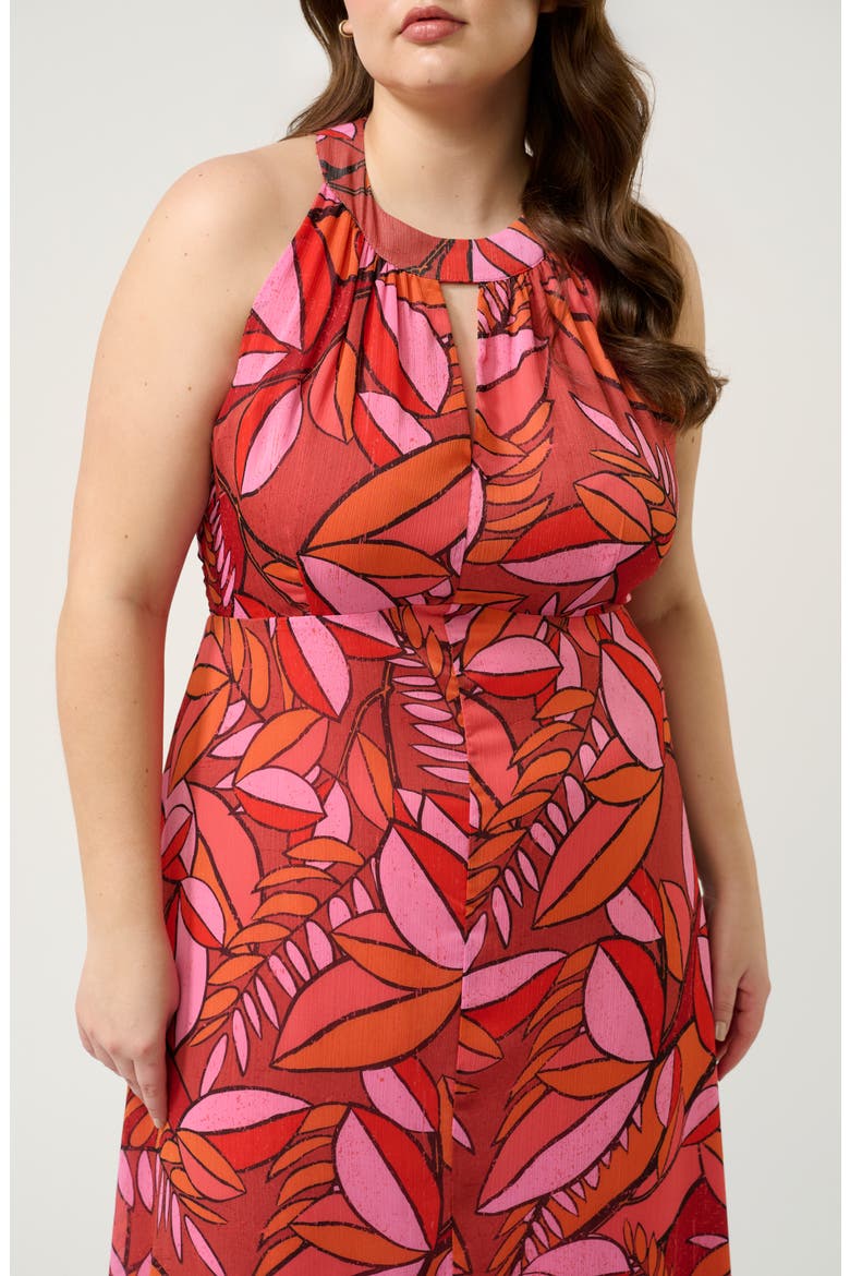 Aster Halter Dress, Alternate, color, PRINT