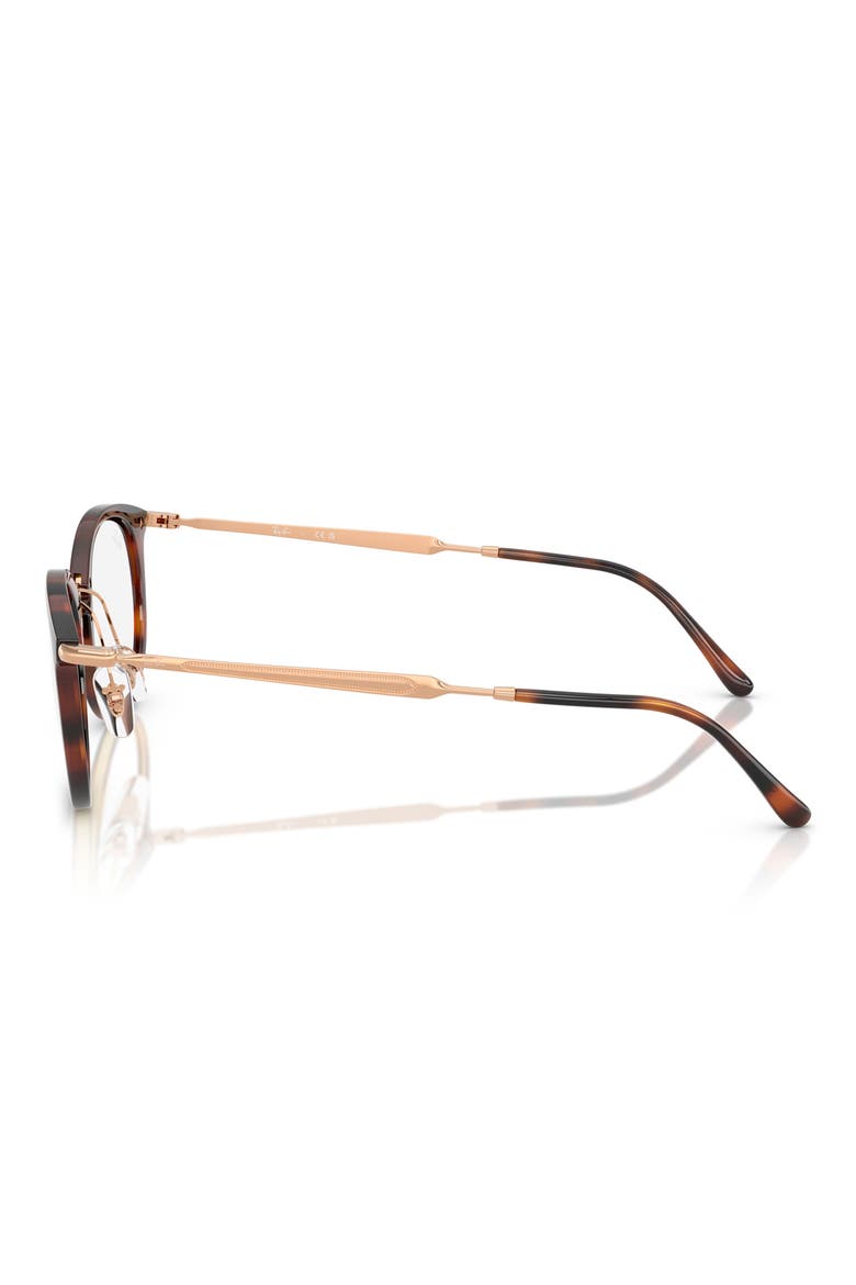 51mm Small Oval Optical Glasses, Alternate, color, STRIPED HAVANA
