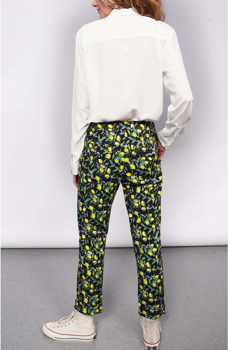 WILDFANG The Empower long Sleeve Bow Button Up, Alternate, color, White/Navy