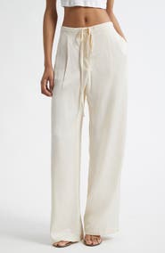 Róhe Relaxed Satin Drawstring Pants