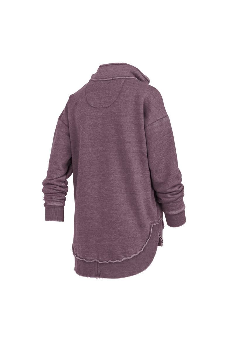 Women's Pressbox Maroon Texas A&M Aggies Northfork Sojourn Poncho Quarter-Zip Sweatshirt, Alternate, color, Maroon