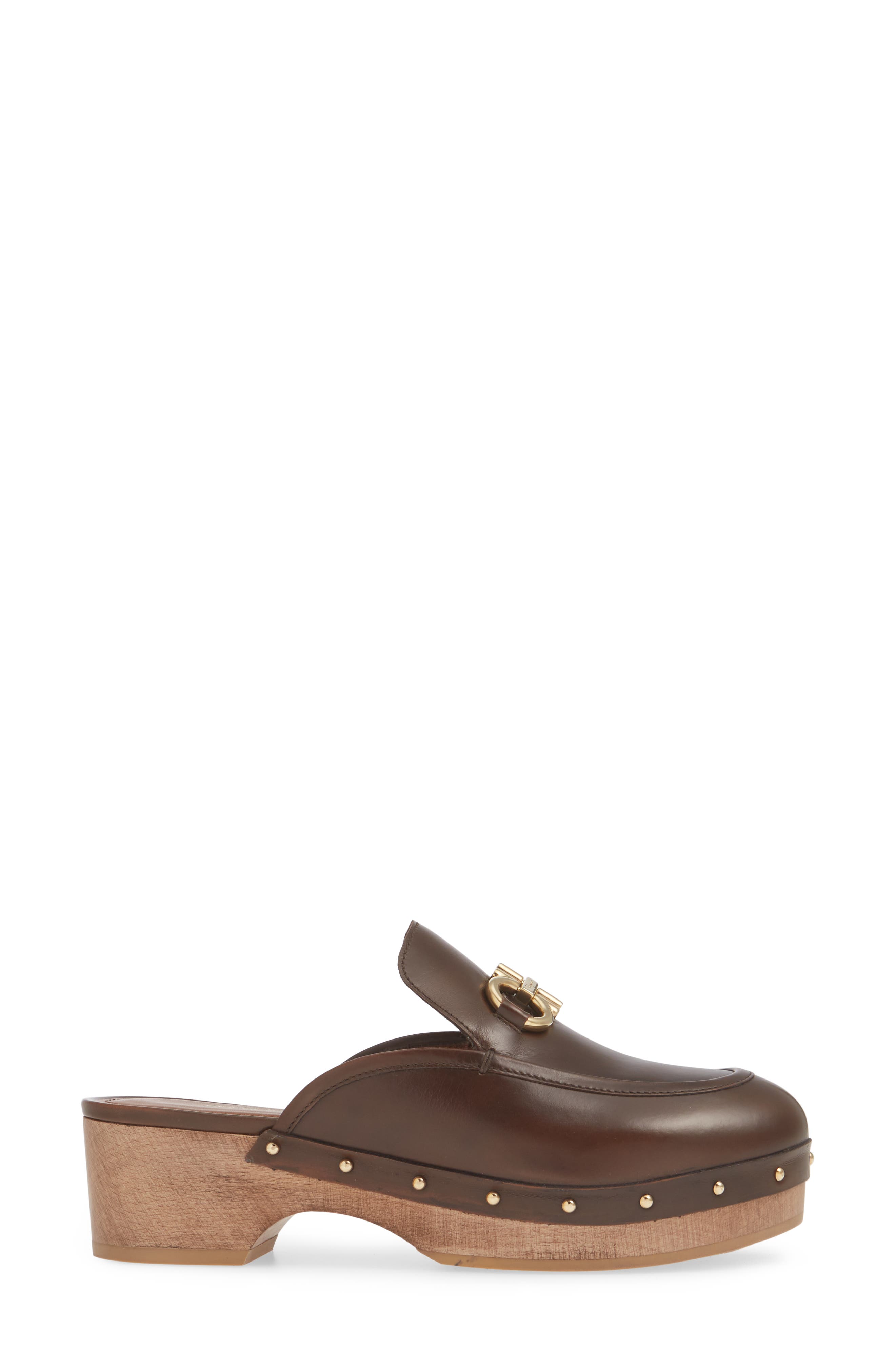 FERRAGAMO Salvatore Ferragamo Cleome Double Gancio Platform Clog, Alternate, color, 