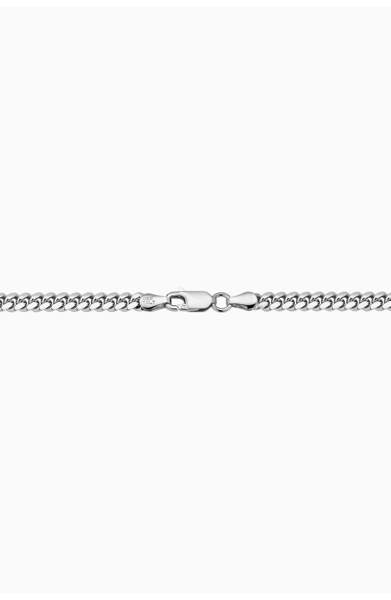 Oradina Mens In Command Cuban Chain in Sterling Silver, Alternate, color, Silver