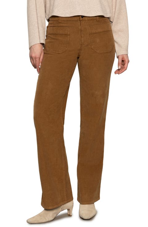 Marine Patch Pocket Stretch Cotton Corduroy Pants