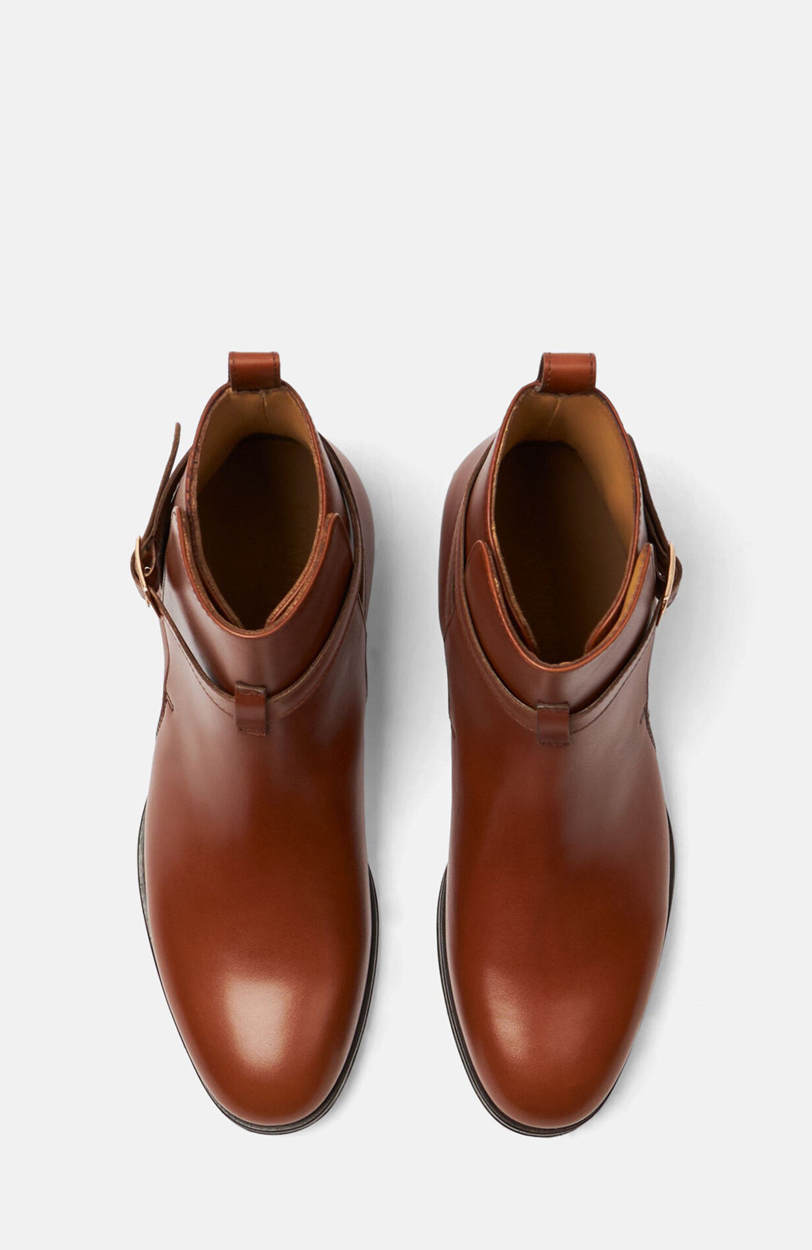 Lara Jodhpur Boots, Alternate, color, Cognac - Calf