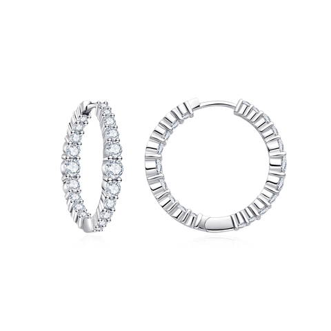 Icon Crystal Hoops