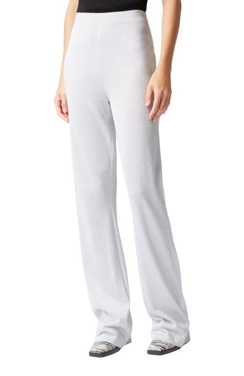 Missoni Straight Trousers In Lamé Viscose In Silver