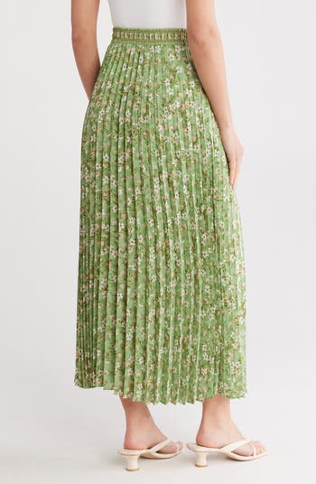 Pleated Maxi Skirt