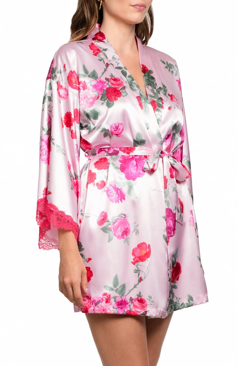 In Bloom by Jonquil Alyssa Floral Satin Wrap, Alternate, color, Light Pink