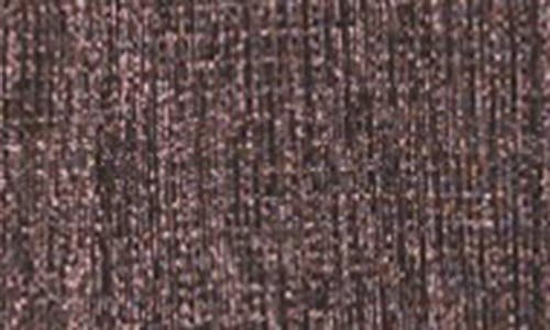 Kensie Long Sleeve Shimmer Knit Midi Dress In Brown