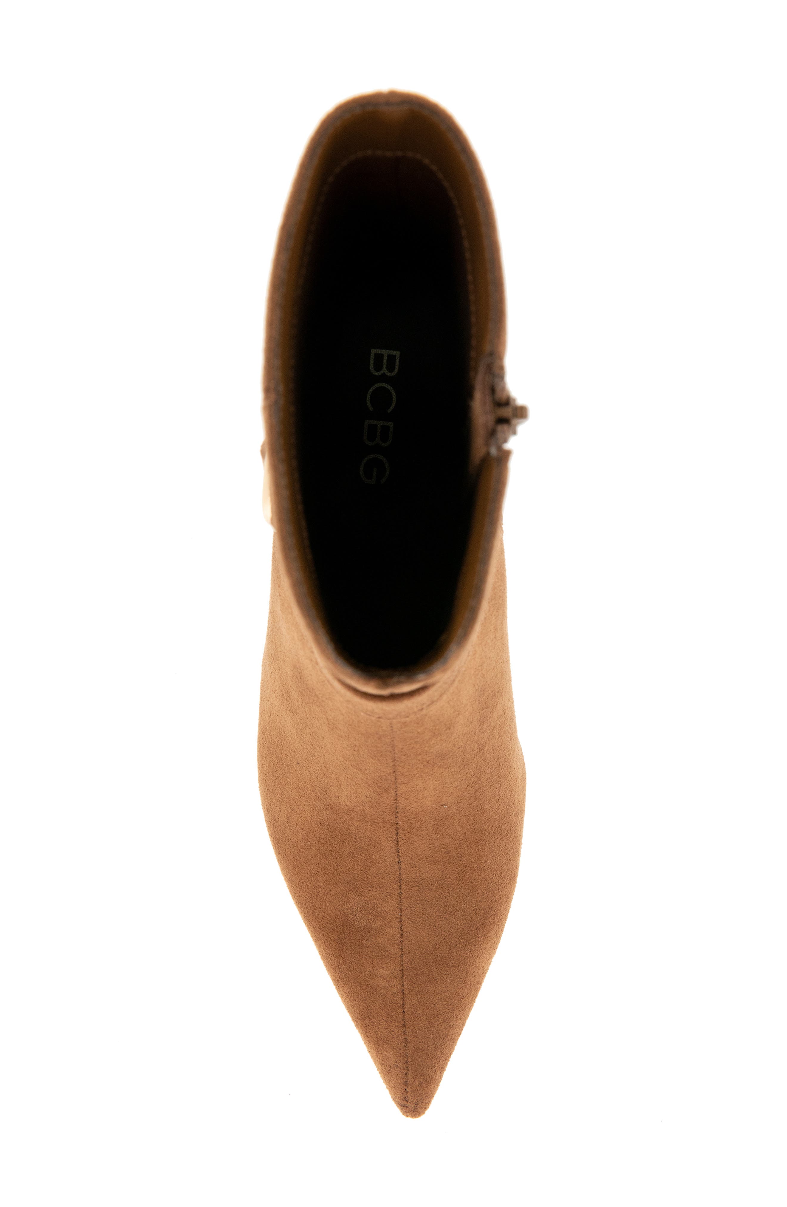 Zoryn Belted Pointed Toe Boot, Alternate, color, TAN