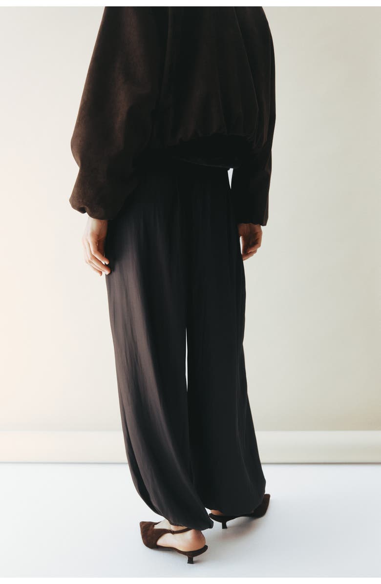 H&M Balloon pants, Alternate, color, Dark Brown