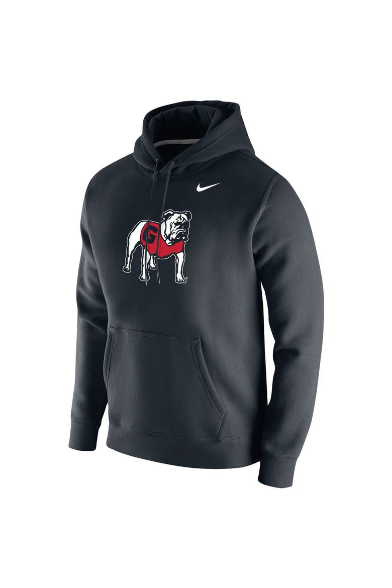 Men's Nike Black Georgia Bulldogs Vintage School Logo Pullover Hoodie, Alternate, color, Black
