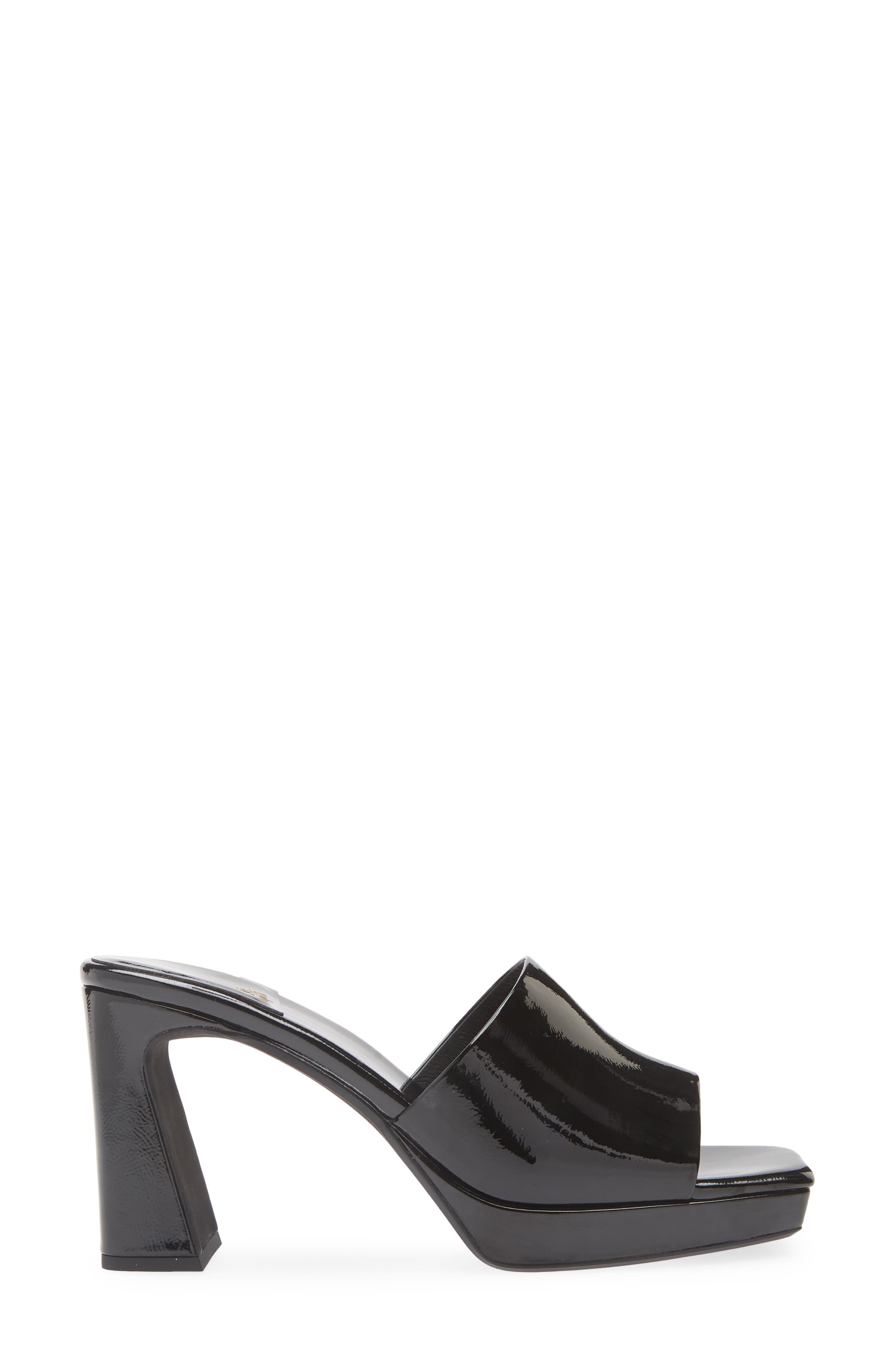 Jeffrey Campbell Dress Code Sandal, Alternate, color, Black Patent