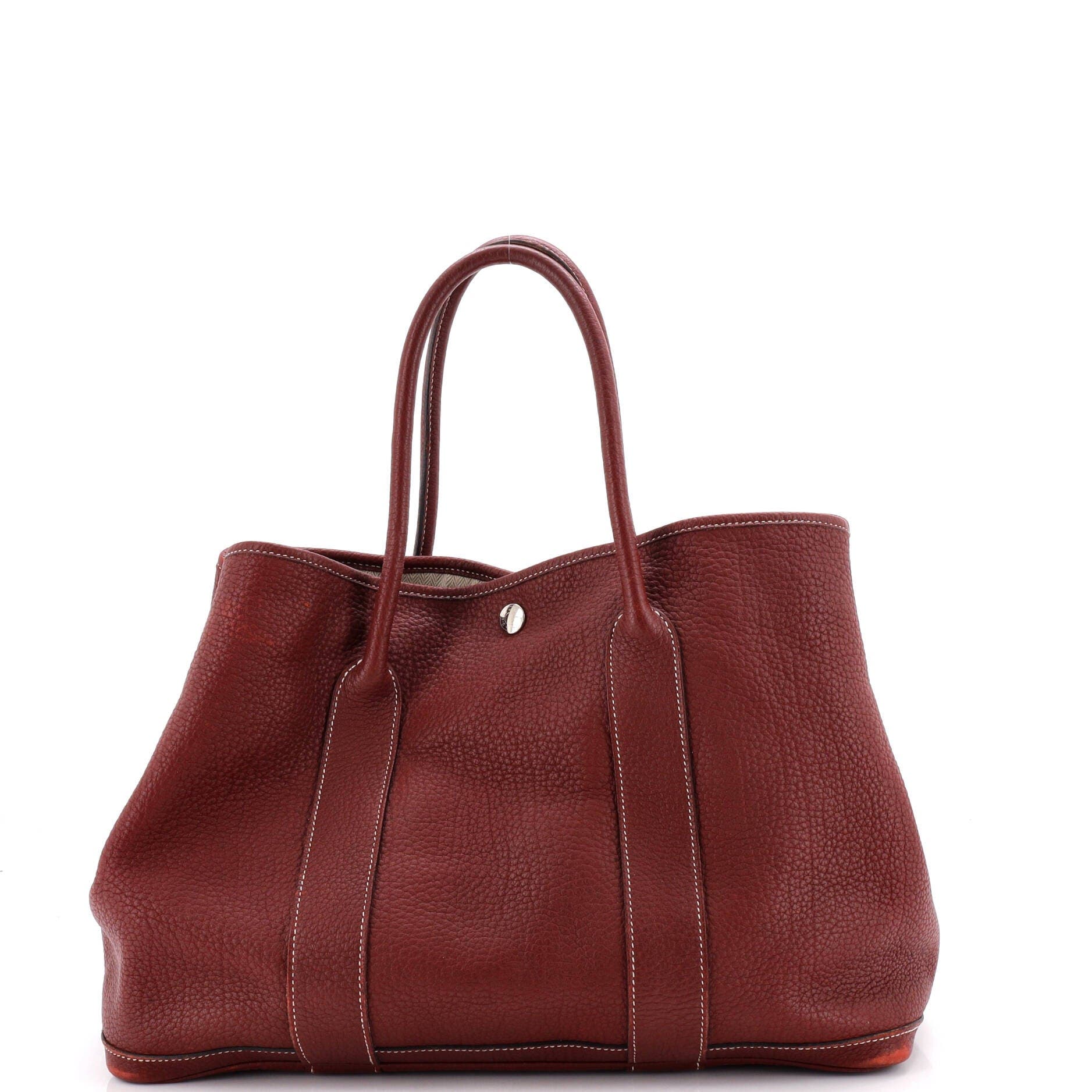 Garden Party Tote Leather 36, Main, color, Red