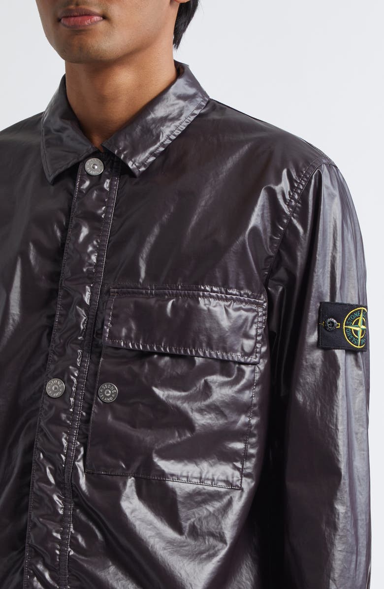 Stone Island Coated Cotton Shirt Jacket, Alternate, color, 