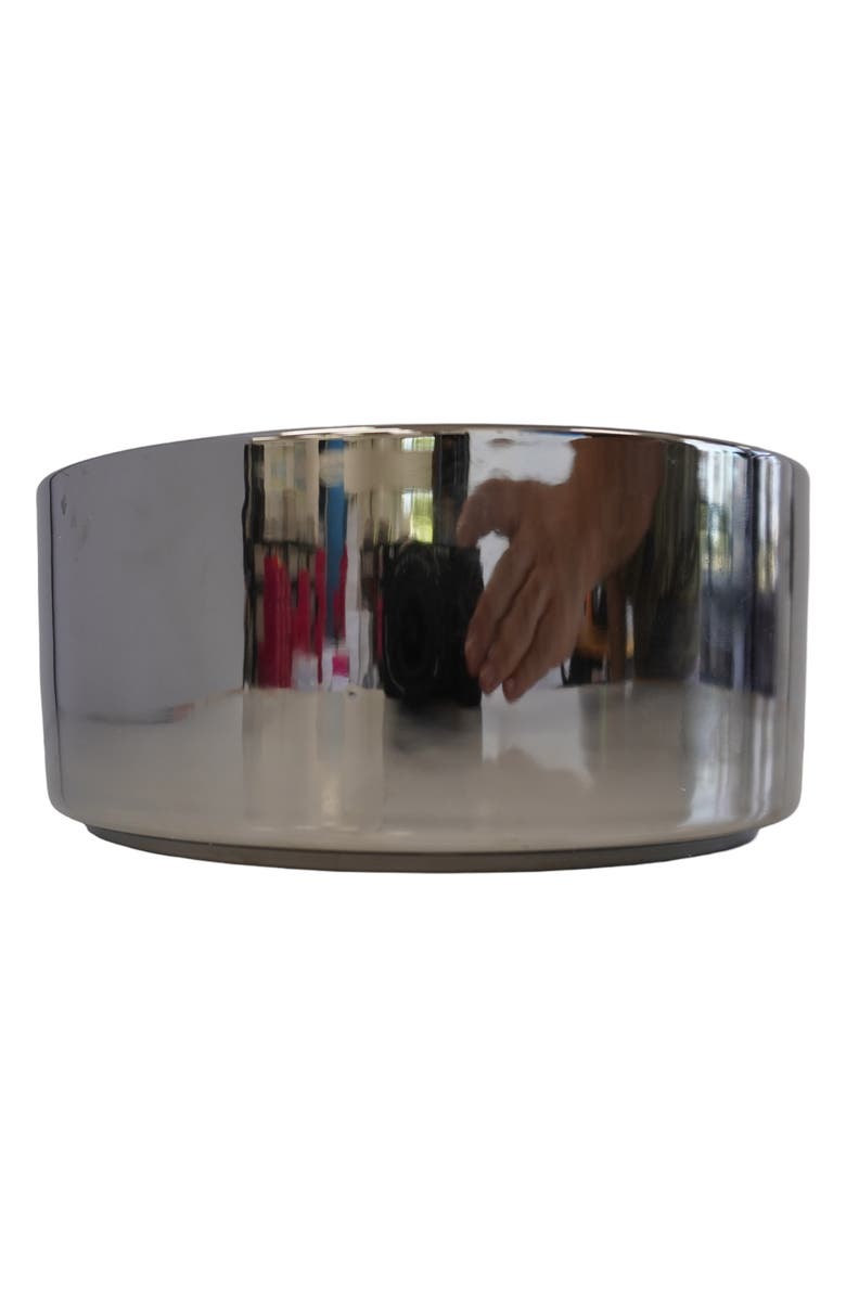 Bark by Dog Luigi Luxe Dog Bowl, Alternate, color, Silver